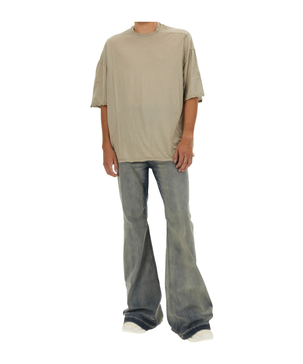 Rick Owens Drkshdw Relaxed Fit Lightweight Tommy T-shirt In Nude