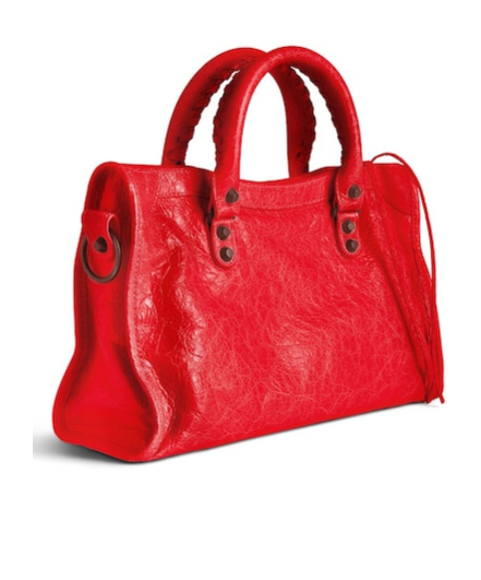Balenciaga Small Le City Leather Satchel In Red