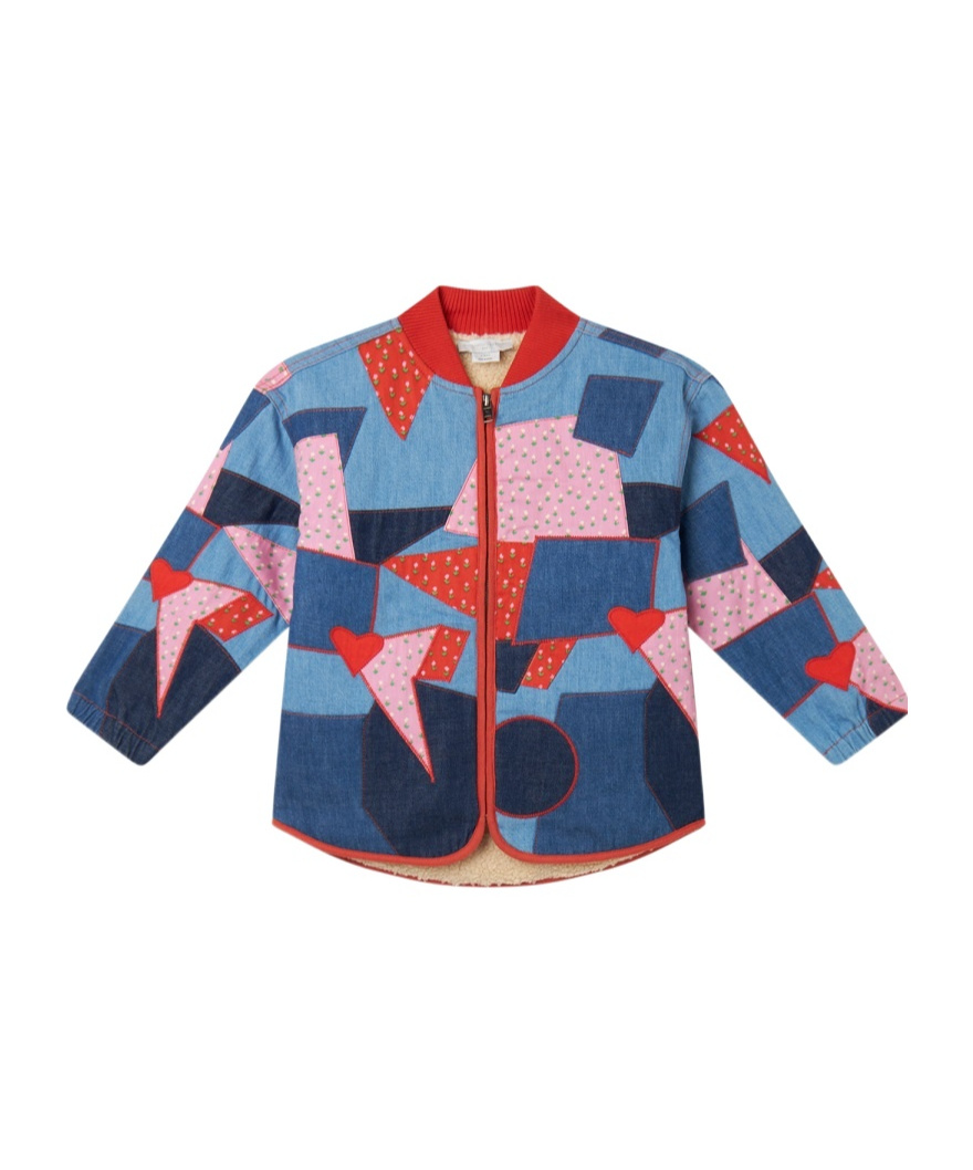 Stella Mccartney Long-sleeved Casual Jacket In Blue