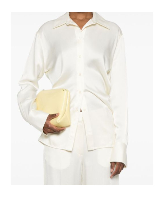 Shop Totême Slouch-waist Shirt In White