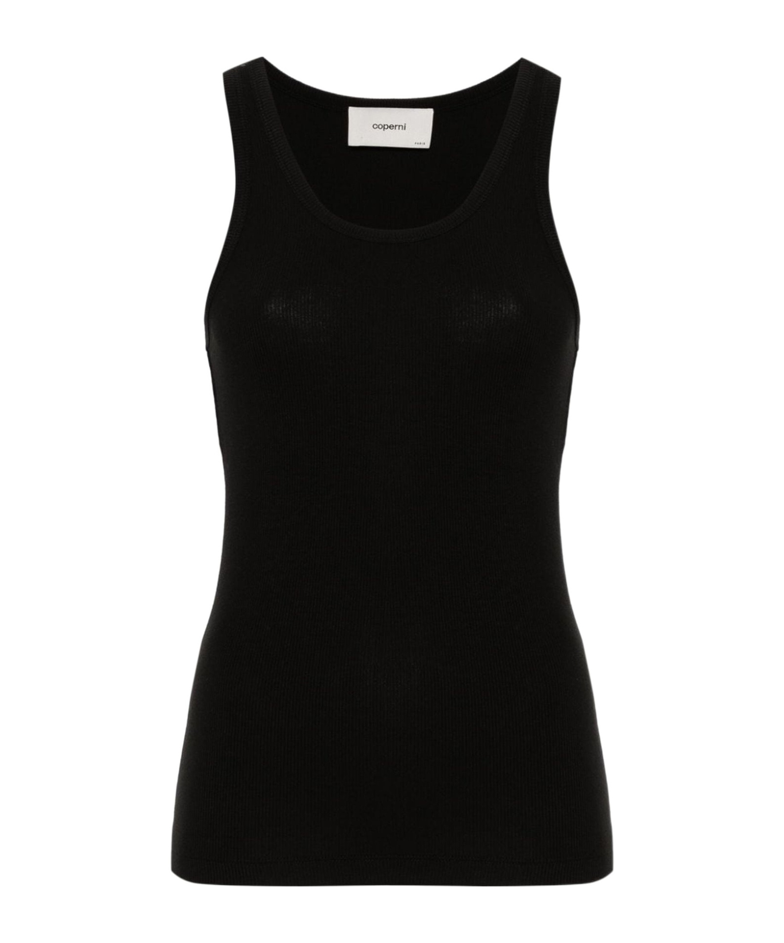 Coperni Sleeveless Scoop Neck Top In Black