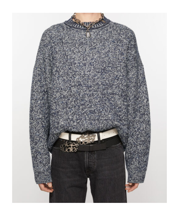 Acne Studios Jacquard Jumper In Gray