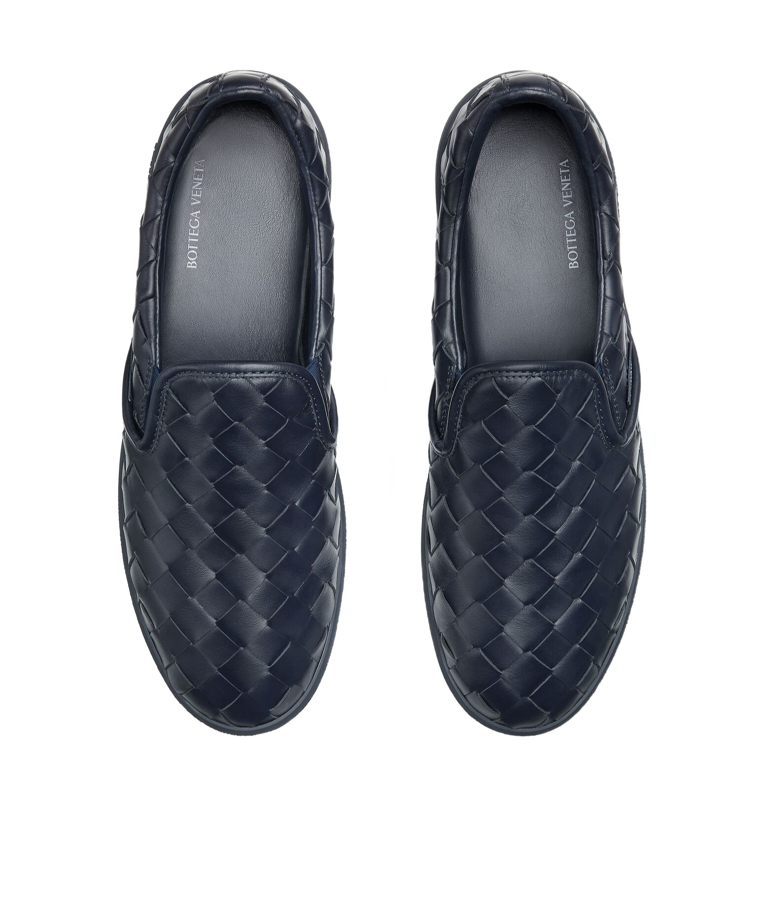 Bottega Veneta Sawyer Knitted Pattern Sneakers In Black