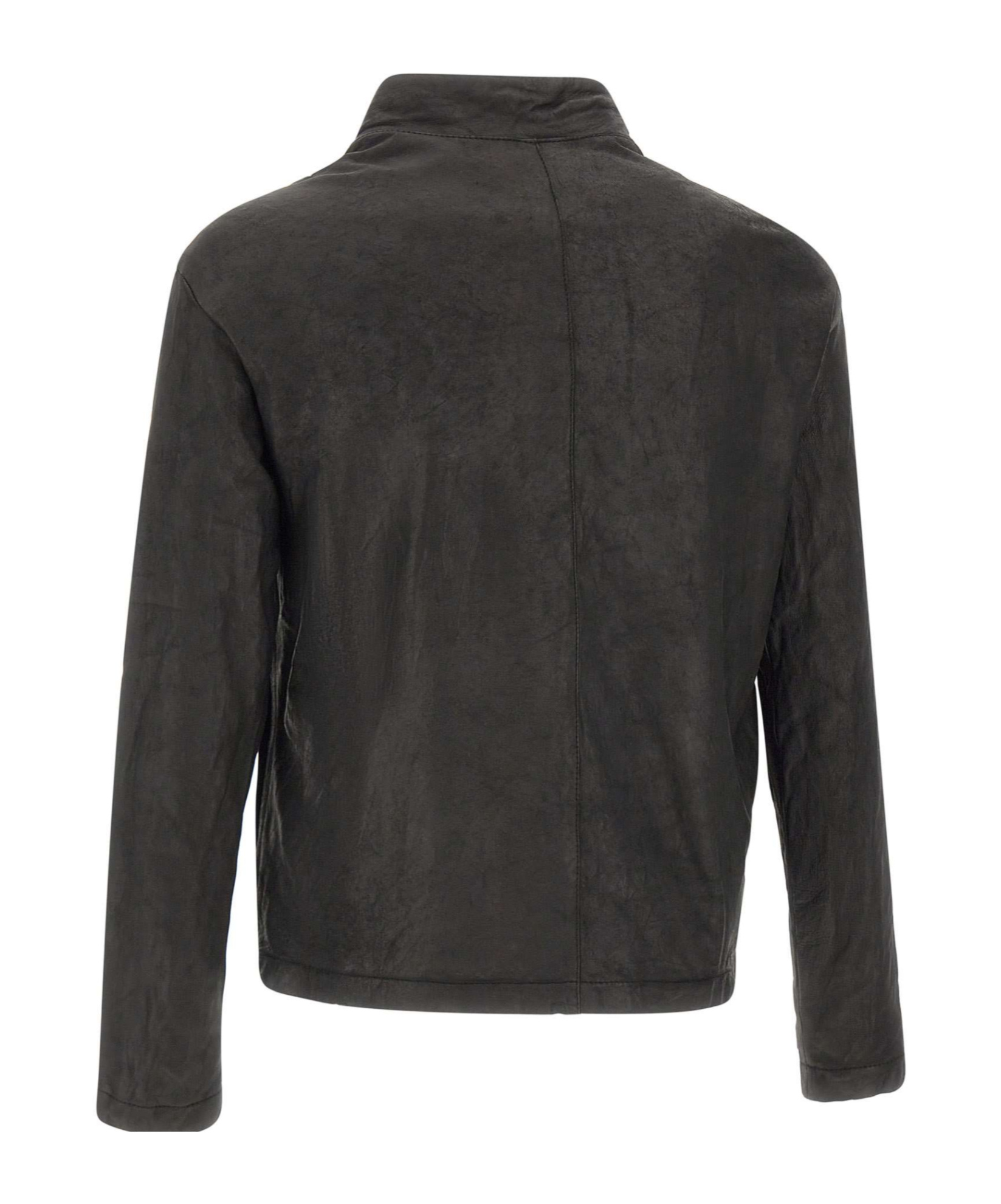 Giorgio Brato Leather Biker Jacket In Multi