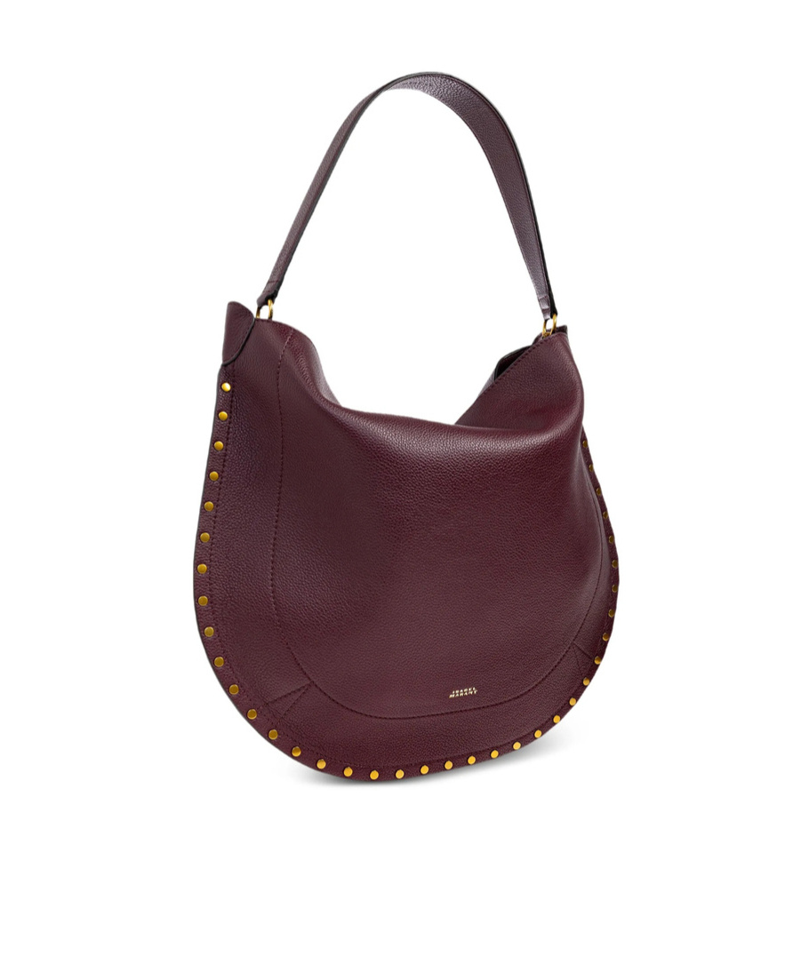 Isabel Marant Letter Logo Handbag In Burgundy