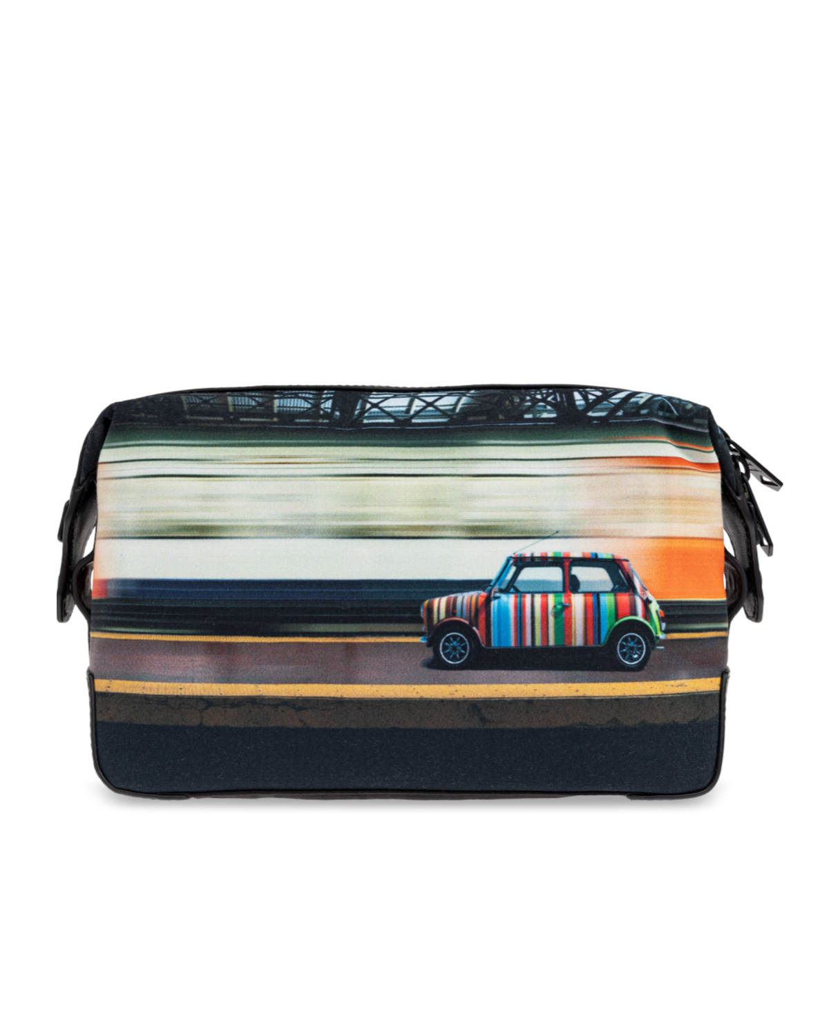 Paul Smith Road-print Wash Bag In Black