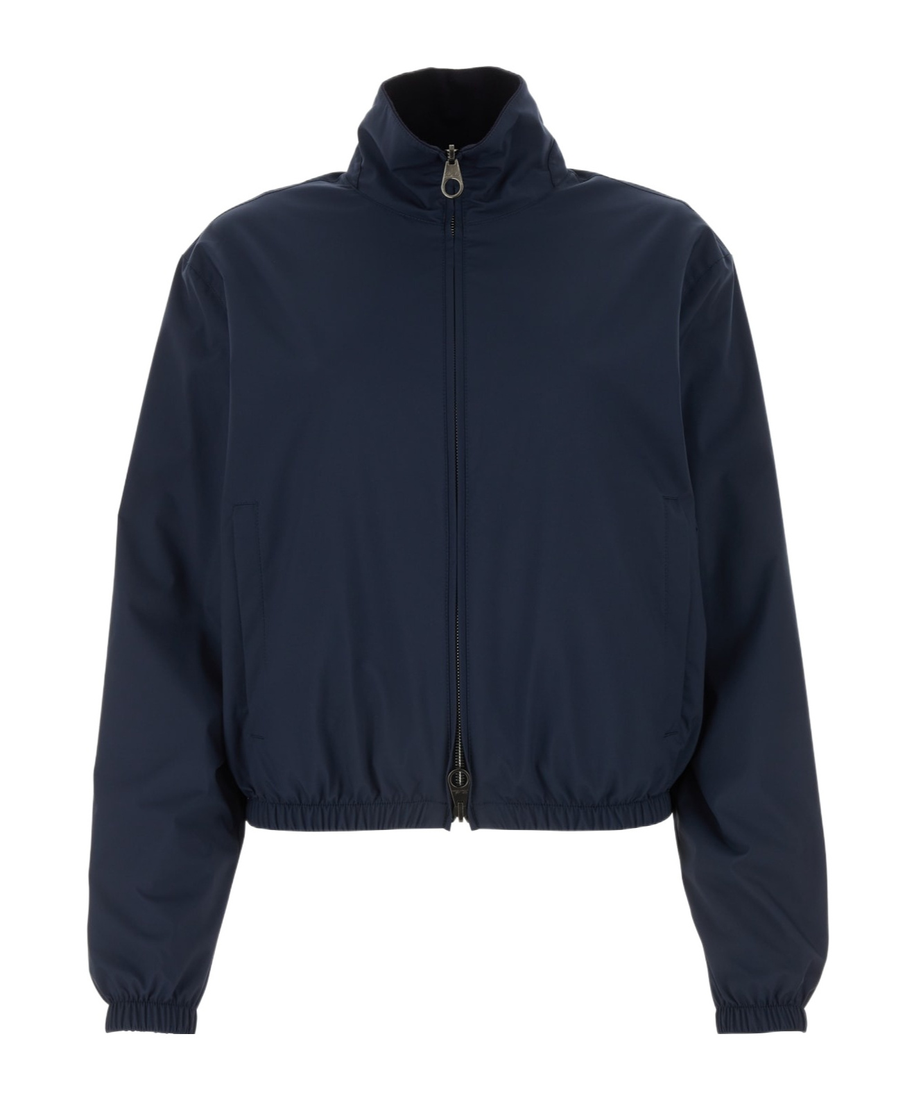 Loro Piana Zip-up Bomber Jacket In Black