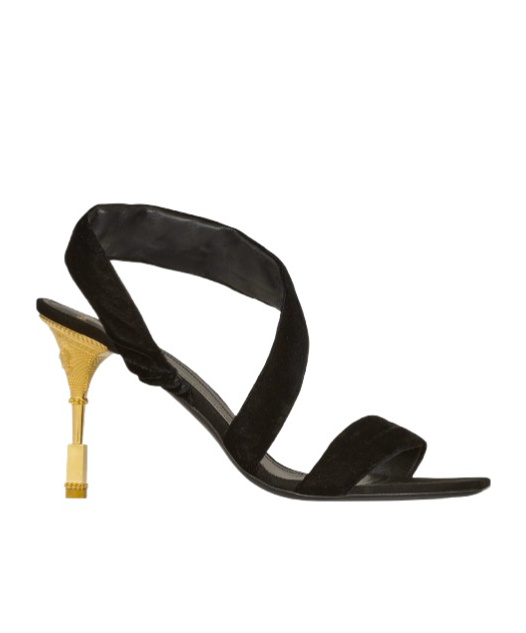 Balmain Open-toe Strap-detail Sandals In Black