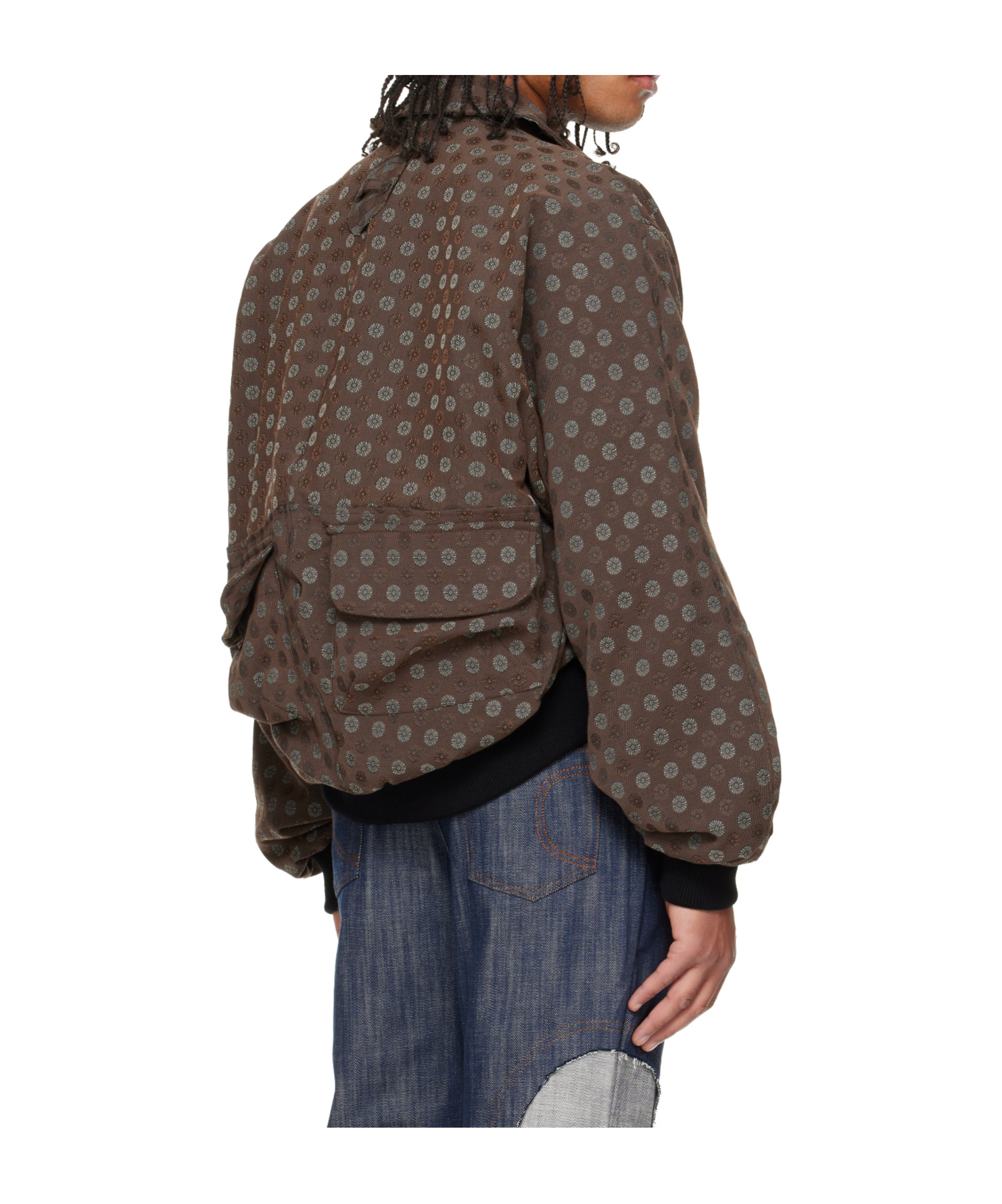 Edward Cuming Bottom-heavy Bomber Jacket In Brown