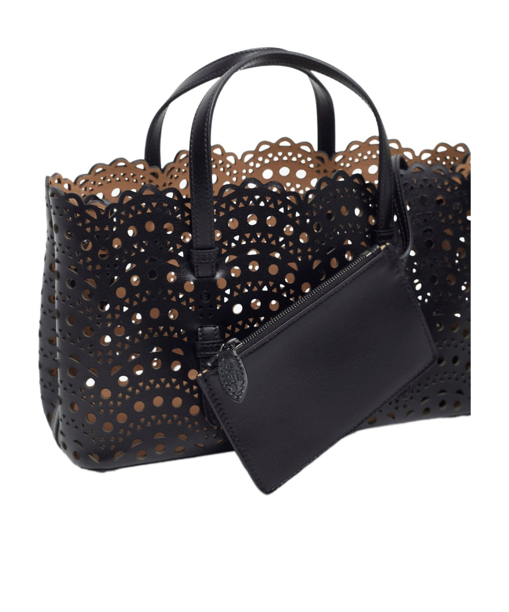 Alaïa Vienne Perforated Open Top Handbag