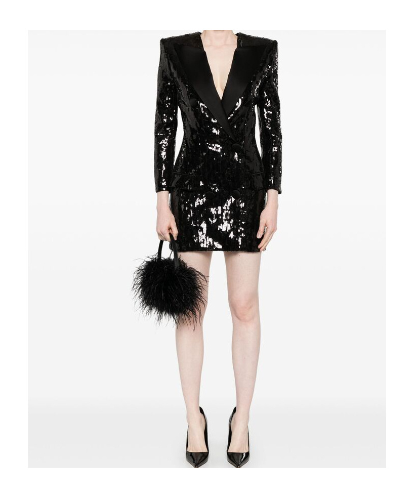 BALMAIN SEQUINNED MINI DRESS