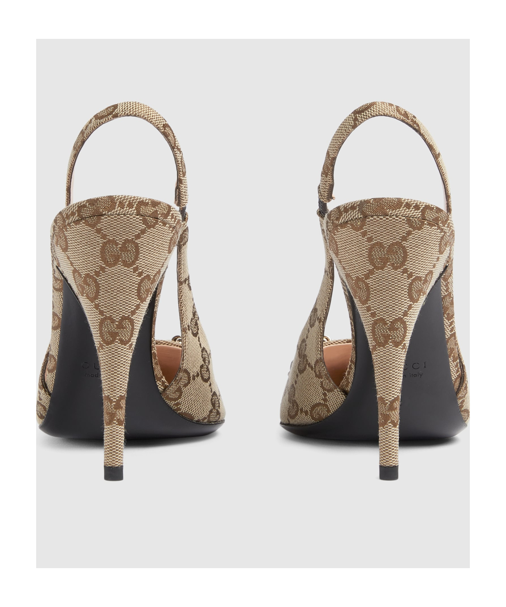 Gucci Gg Slack-heeled Heels In Animal Print