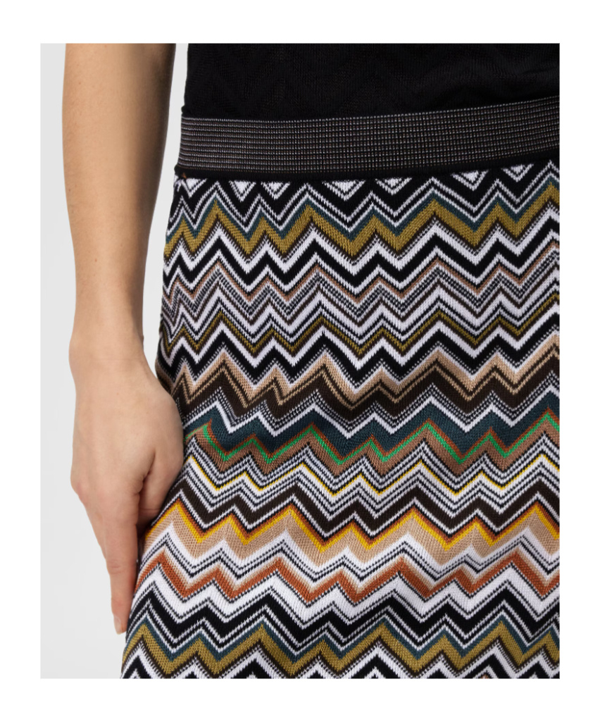 Missoni Zigzag-pattern Mini Skirt In Multi