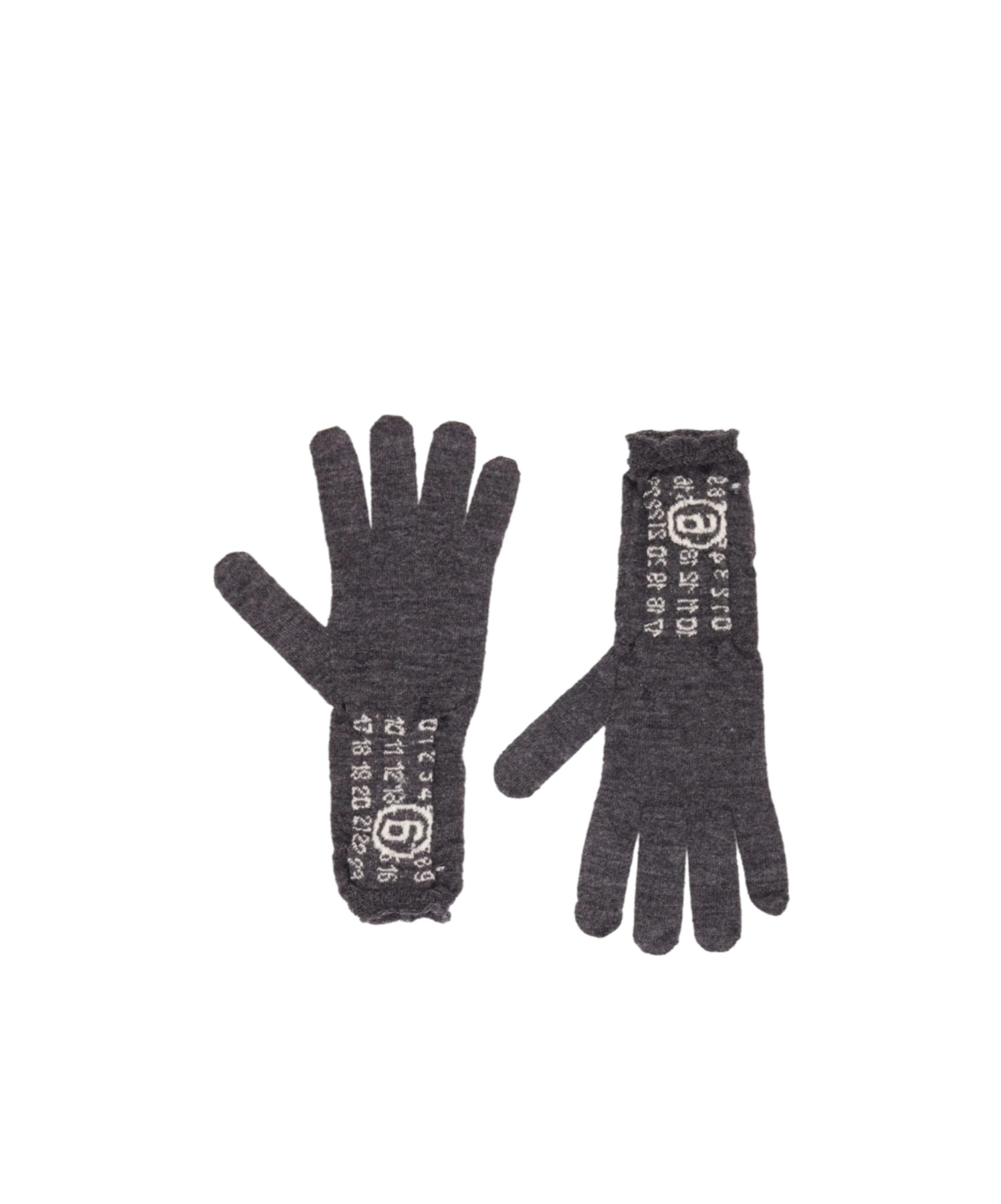 Mm6 Maison Margiela Numbers-motif Gloves