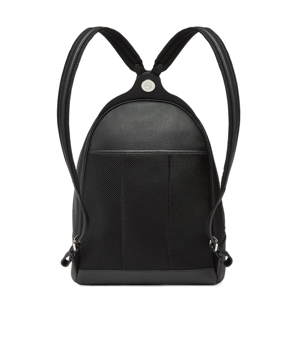 Fendi Medium Grained Leather Backpack In Black