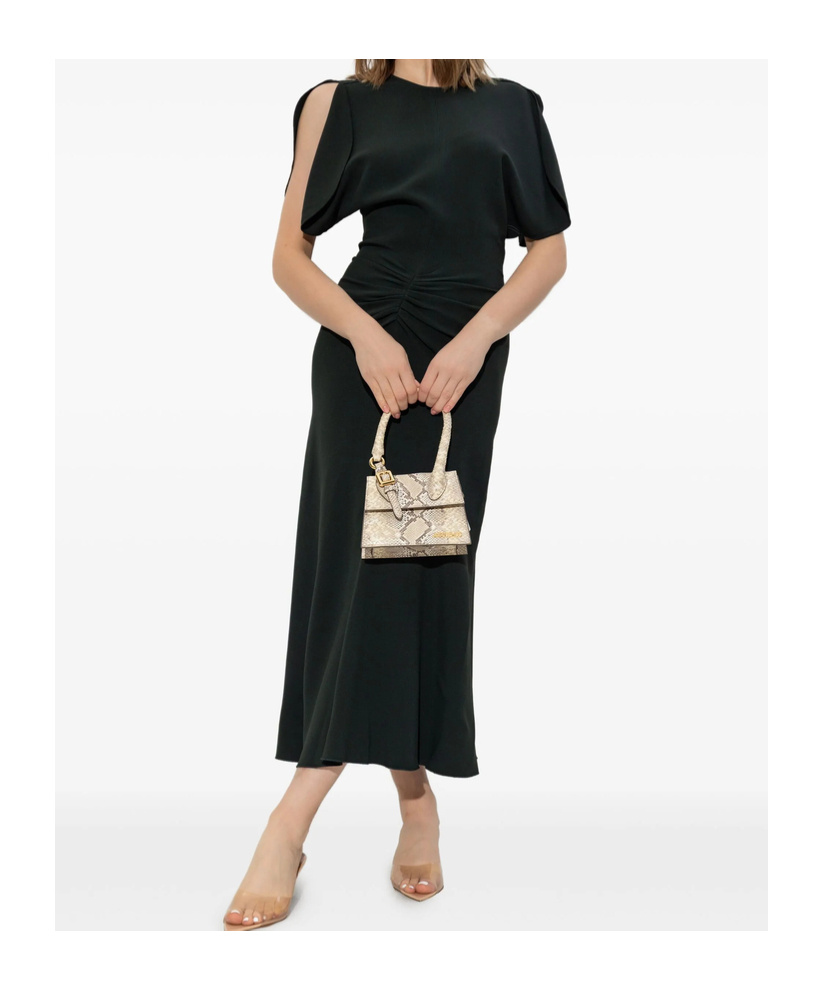 Shop Victoria Beckham Drape Detail Dress