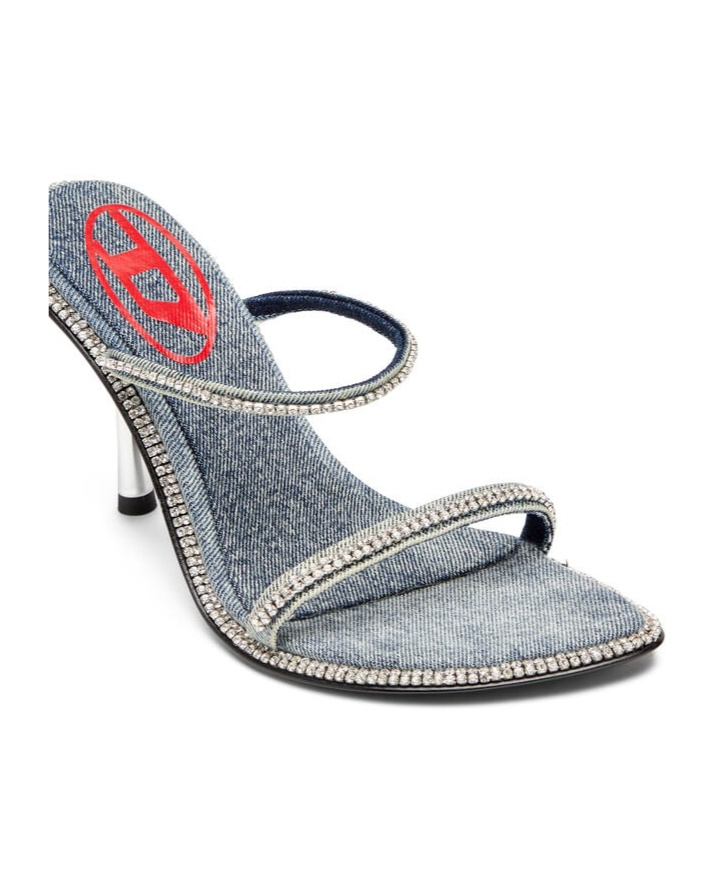 Shop Diesel D-havanna Mules In Gray