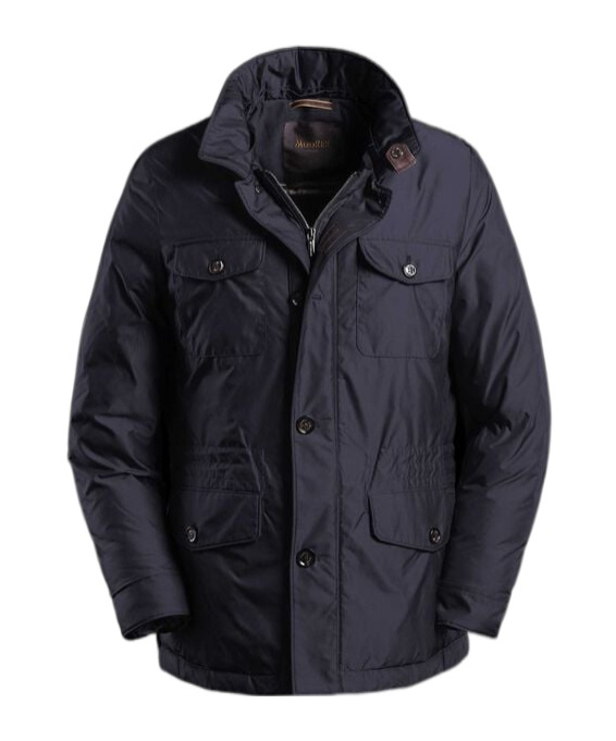 Moorer Long-sleeved Down Jacket In Black
