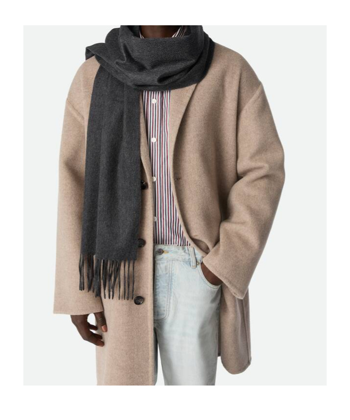 Bottega Veneta Cashmere Scarf In Gray