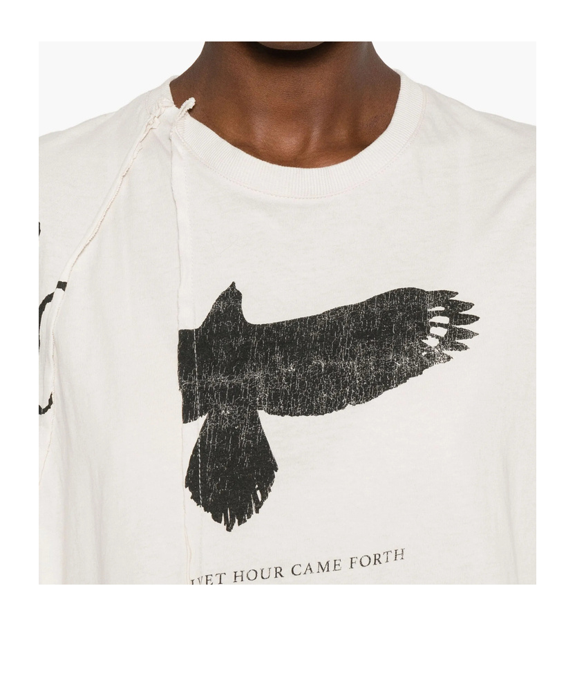 Ann Demeulemeester Crew Neck T-shirt In White