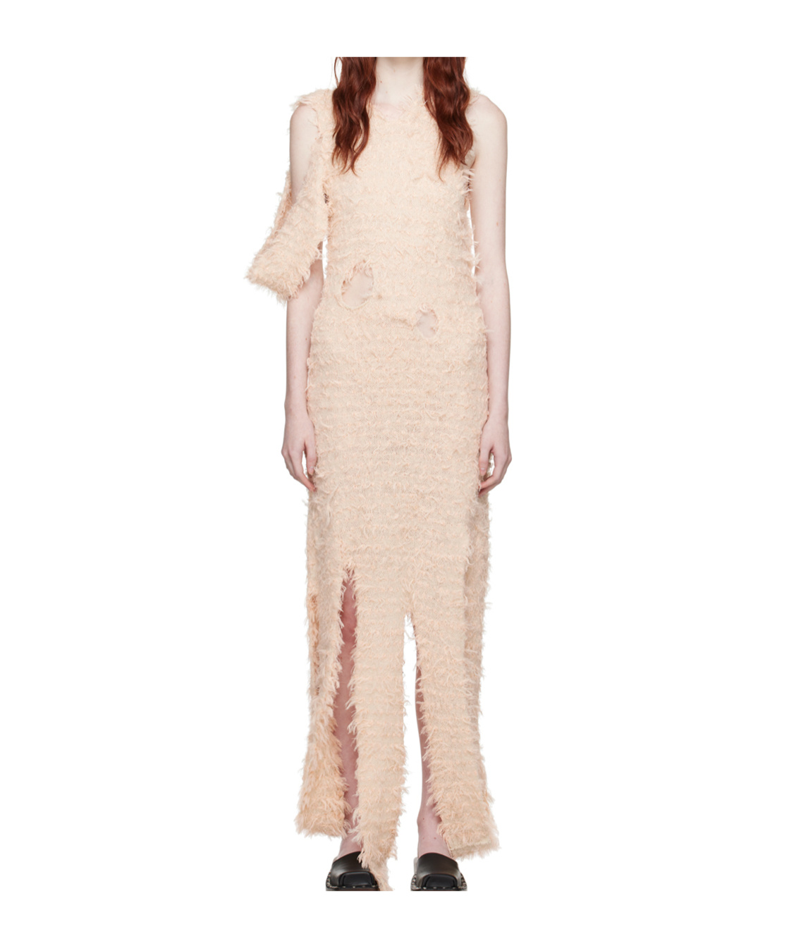 Acne Studios Asymmetrical Dress In Nude