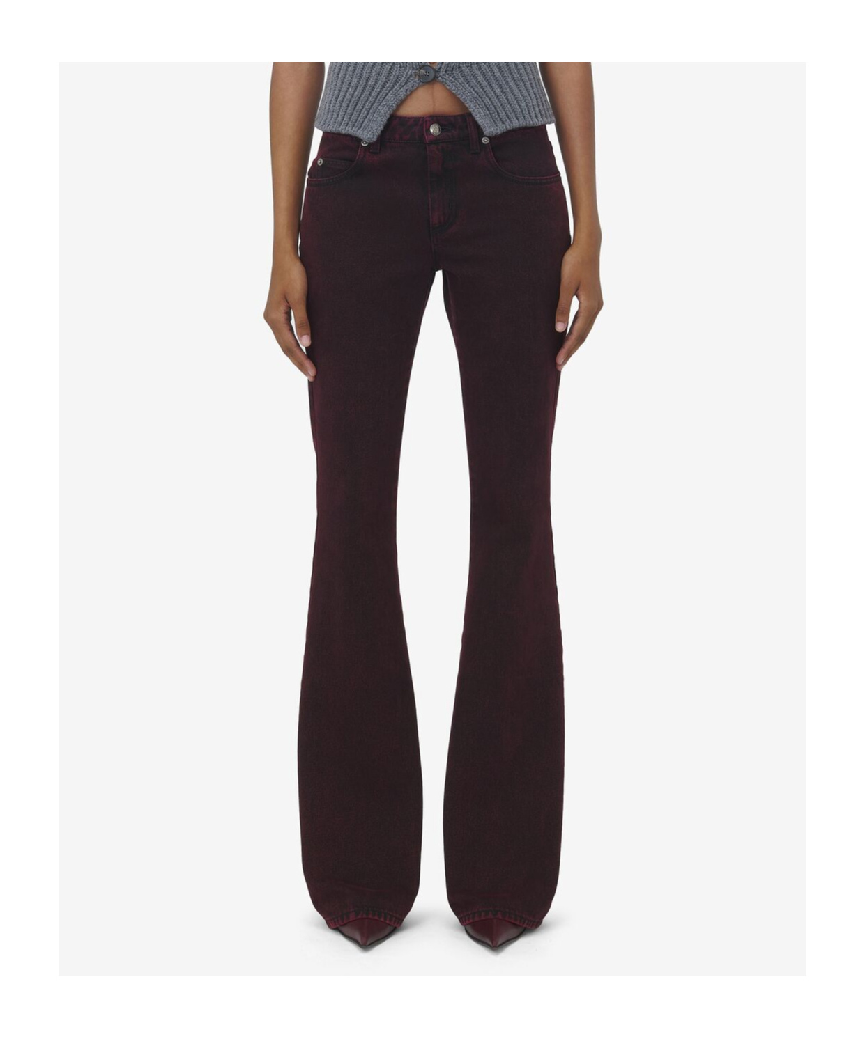 Alexander Mcqueen Flared Jeans In Black
