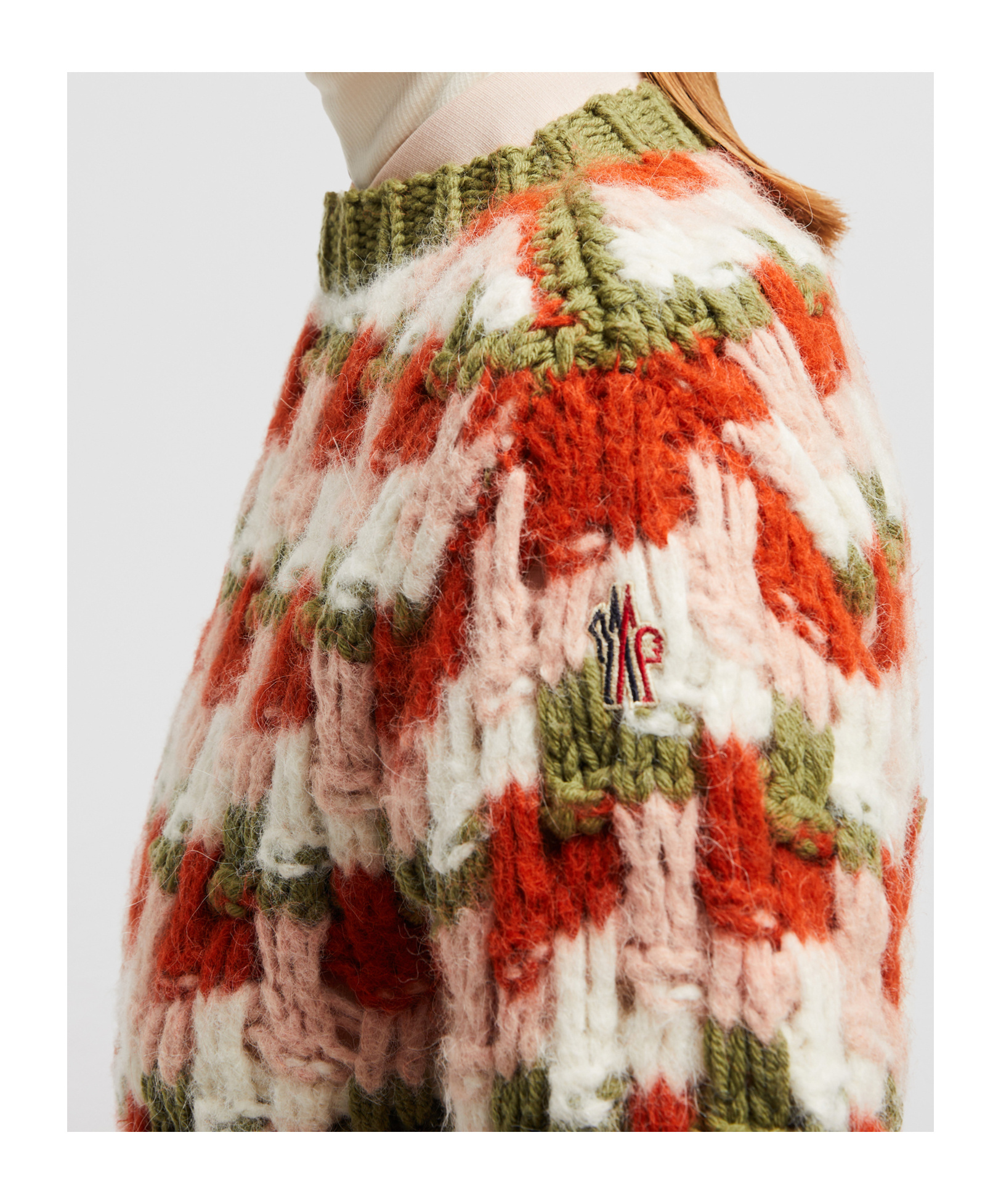 Moncler Round Neck Sweater In Multicolor