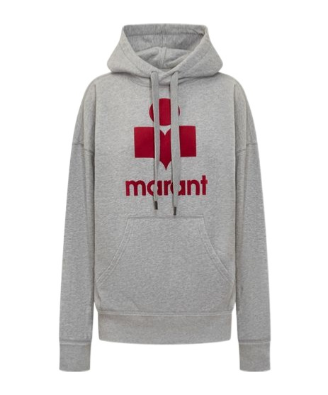 ISABEL MARANT ÉTOILE ISABEL MARANT ÉTOILE MANSEL LOGO PRINTED DRAWSTRING HOODIE