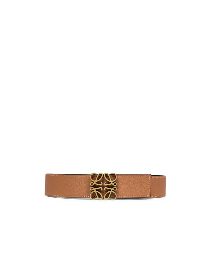 Loewe Logo Buckled Reversible Belt In Brown