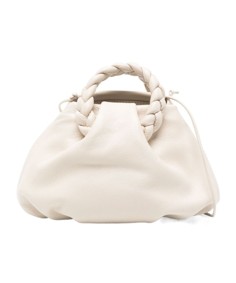Hereu Bombon Small Leather Handbag In White