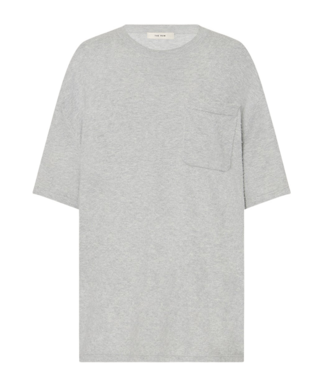 The Row Jiselle Oversized Knitted T-shirt In Gray