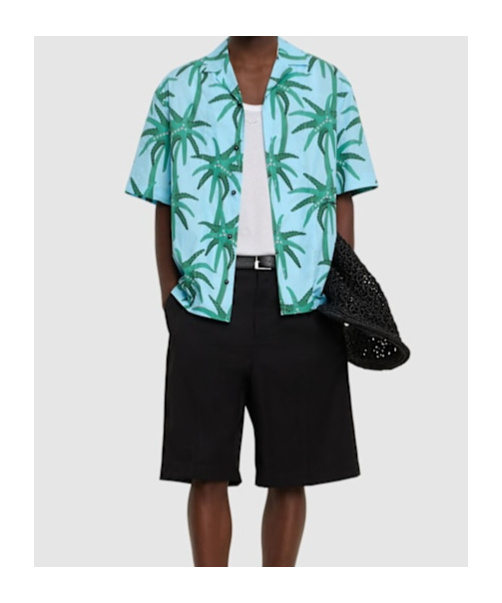 Shop Jacquemus Lapel Short-sleeved Shirt