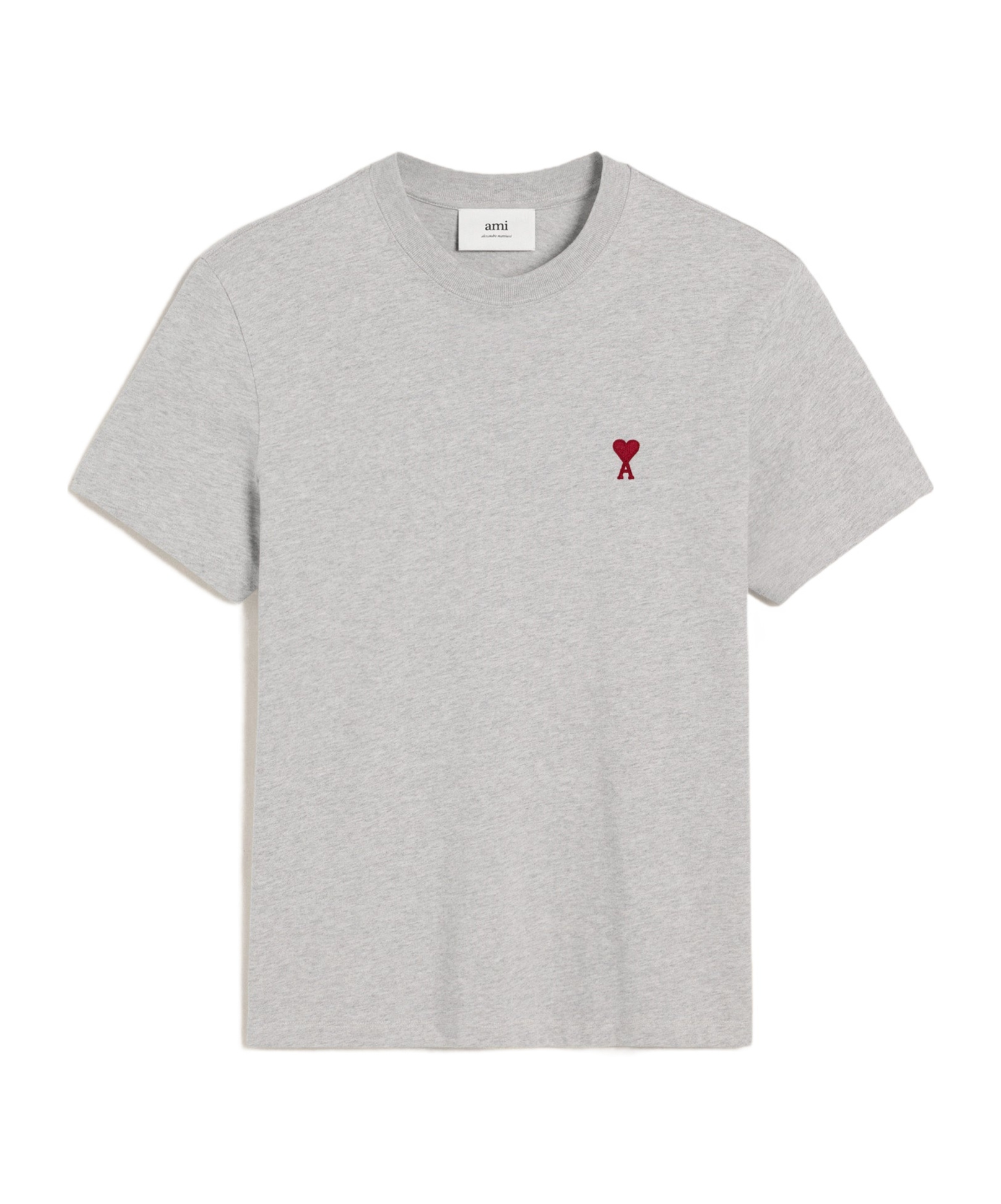 Ami Alexandre Mattiussi Logo-embroidered Organic Cotton T-shirt In White