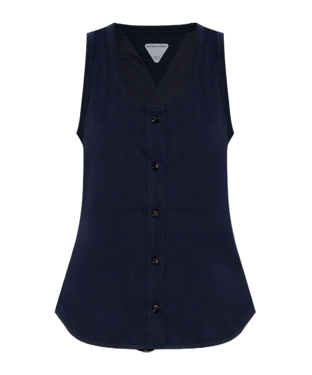 Bottega Veneta Jersey Top In Black