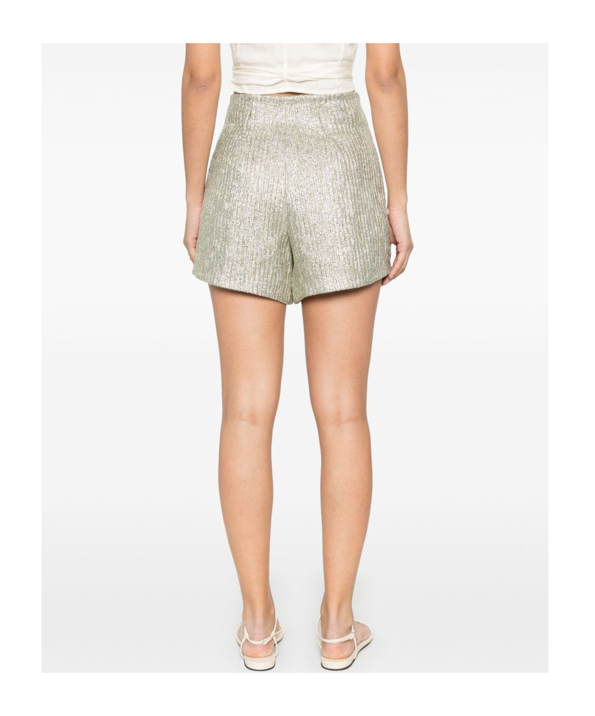 Shop Forte Forte Pocket Shorts In White