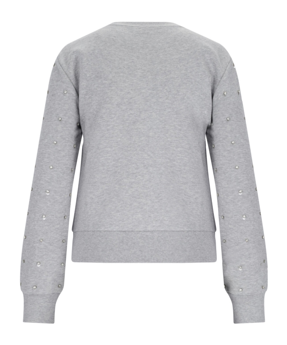 Shop Gucci Logo Sweatshirt In Gray