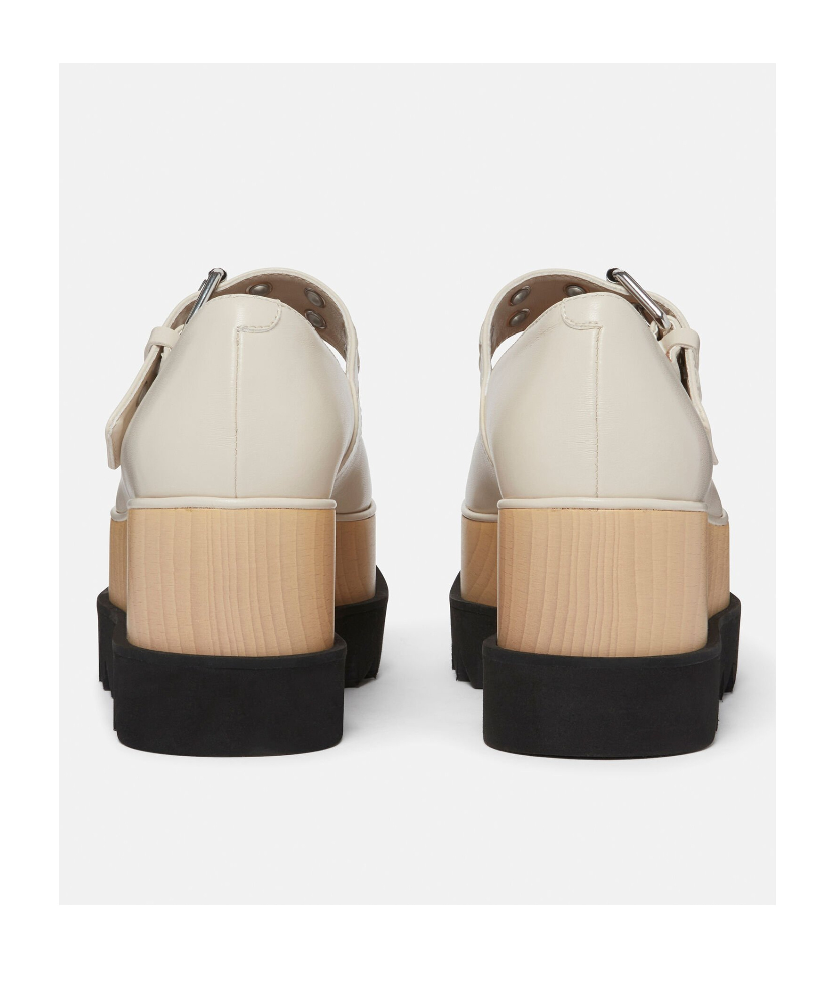 Stella Mccartney Elyse Plateau-schuhe Mit Sternnieten In Nude
