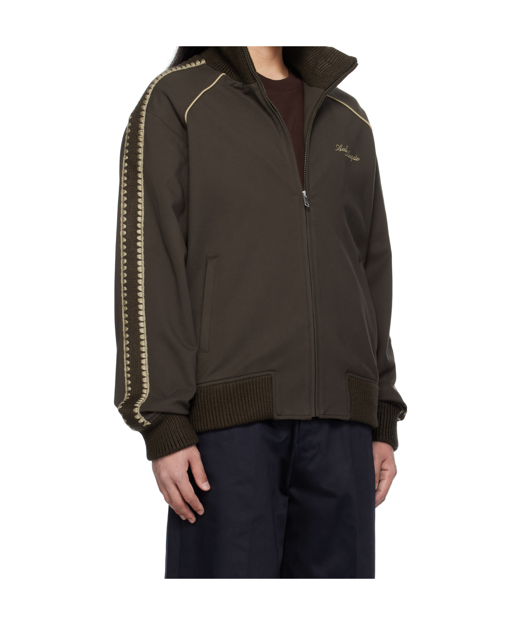 Axel Arigato Carter Ponte-jersey Track Jacket In Black