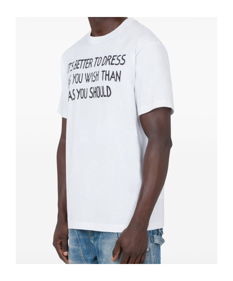 Moschino T-shirt With Lettering Print In White