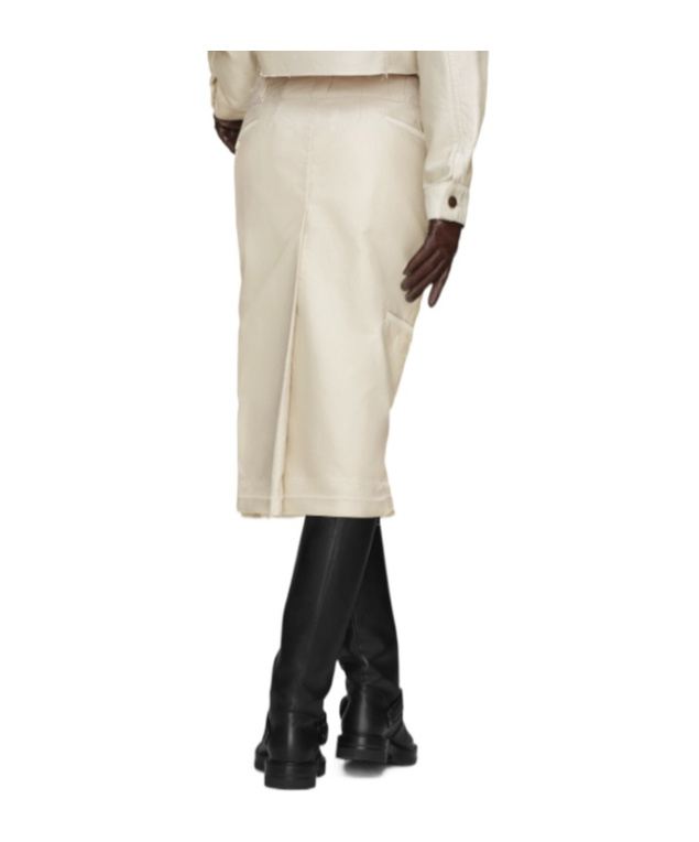 Maison Margiela High-waisted Tailored Skirt In White