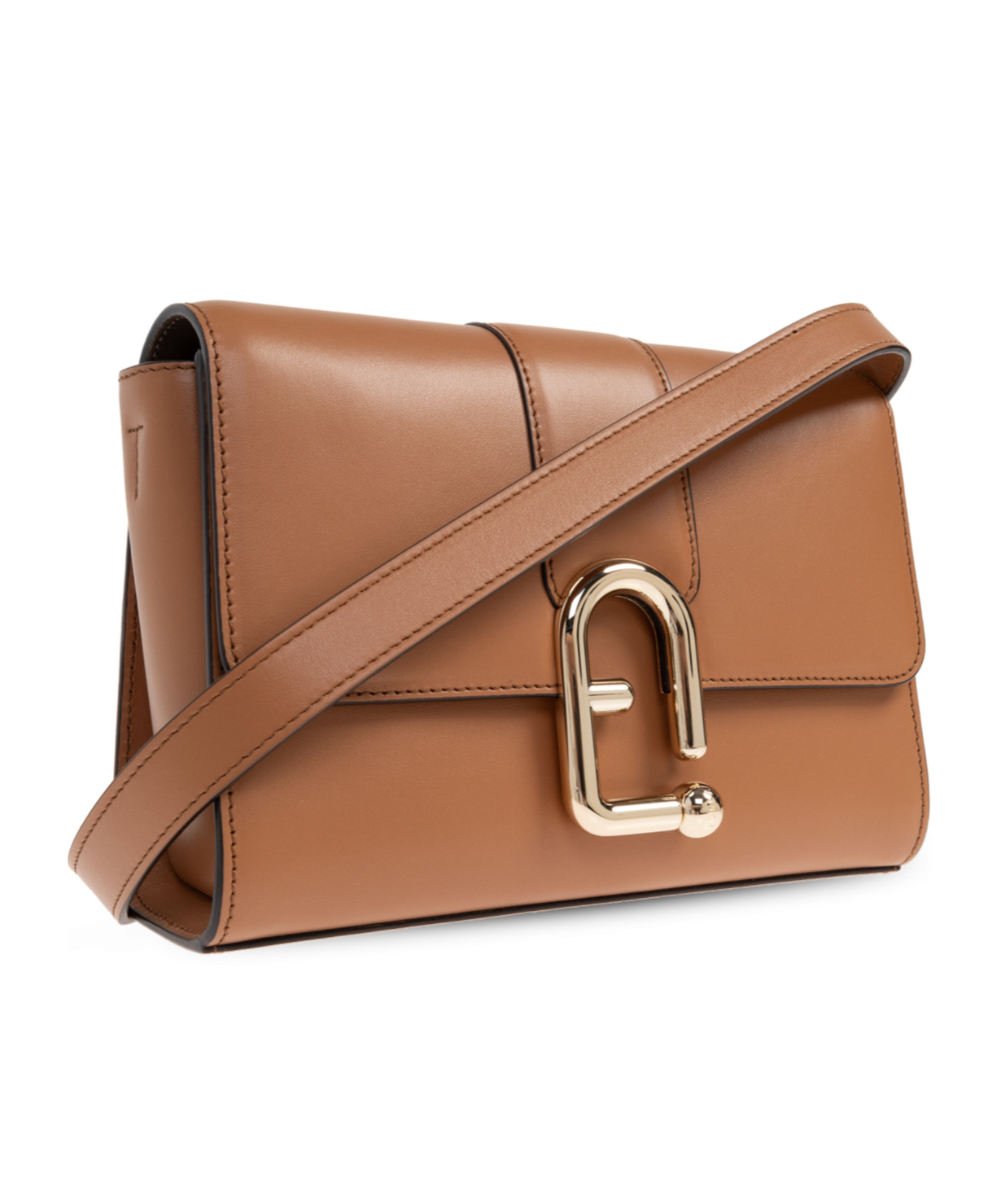 Furla Flap Shoulder Bag In Brown
