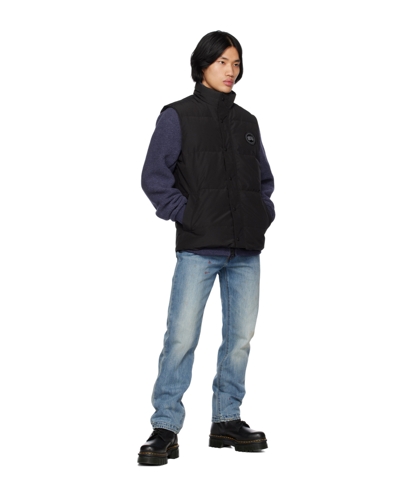 Canada Goose Black Label Series Lawson Zipper Casual Jacket In Black