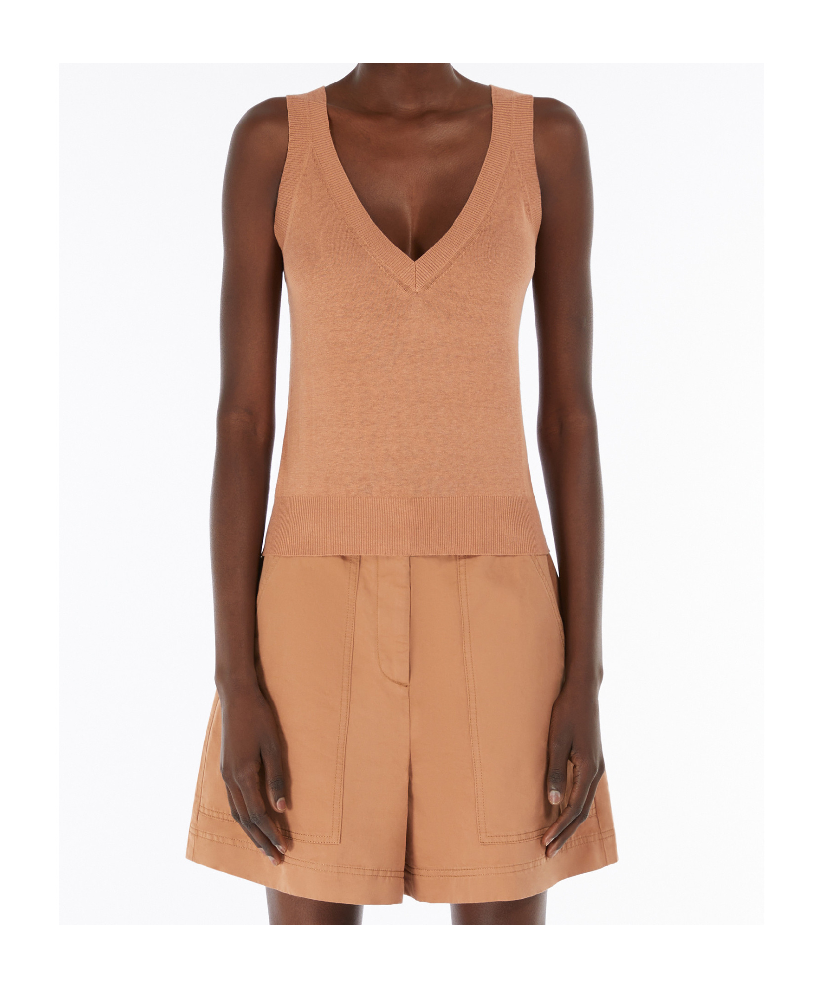 Weekend Max Mara Silk And Linen Yarn Twin Set