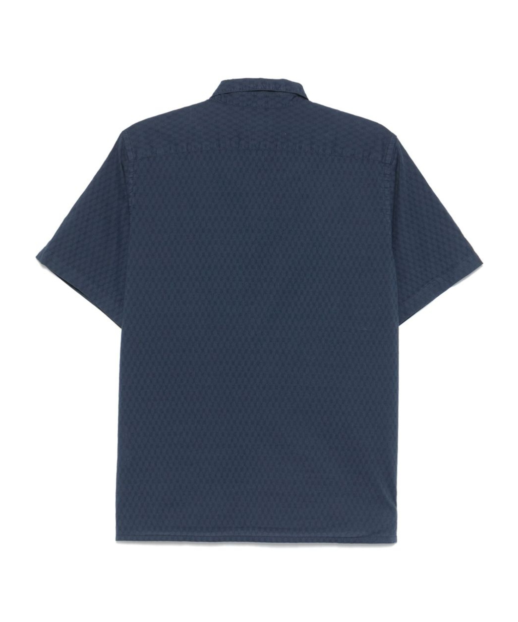 Paul Smith Collared Shirt With Textured Fabric And Side Slits