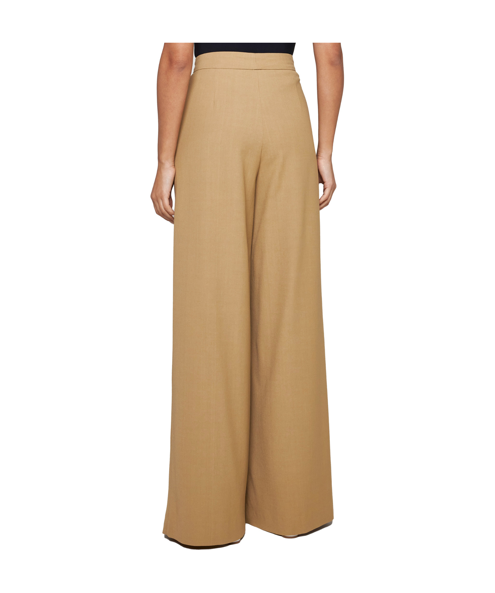Dries Van Noten Viscose And Wool-blend Trousers In Nude