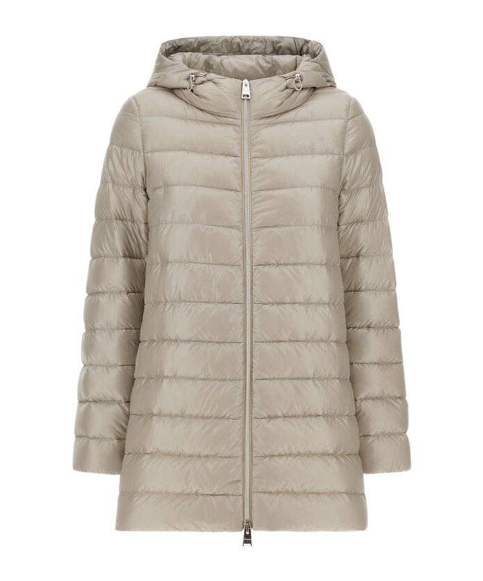 Herno Resort A-shape Jacket In Nylon Ultralight In Nude