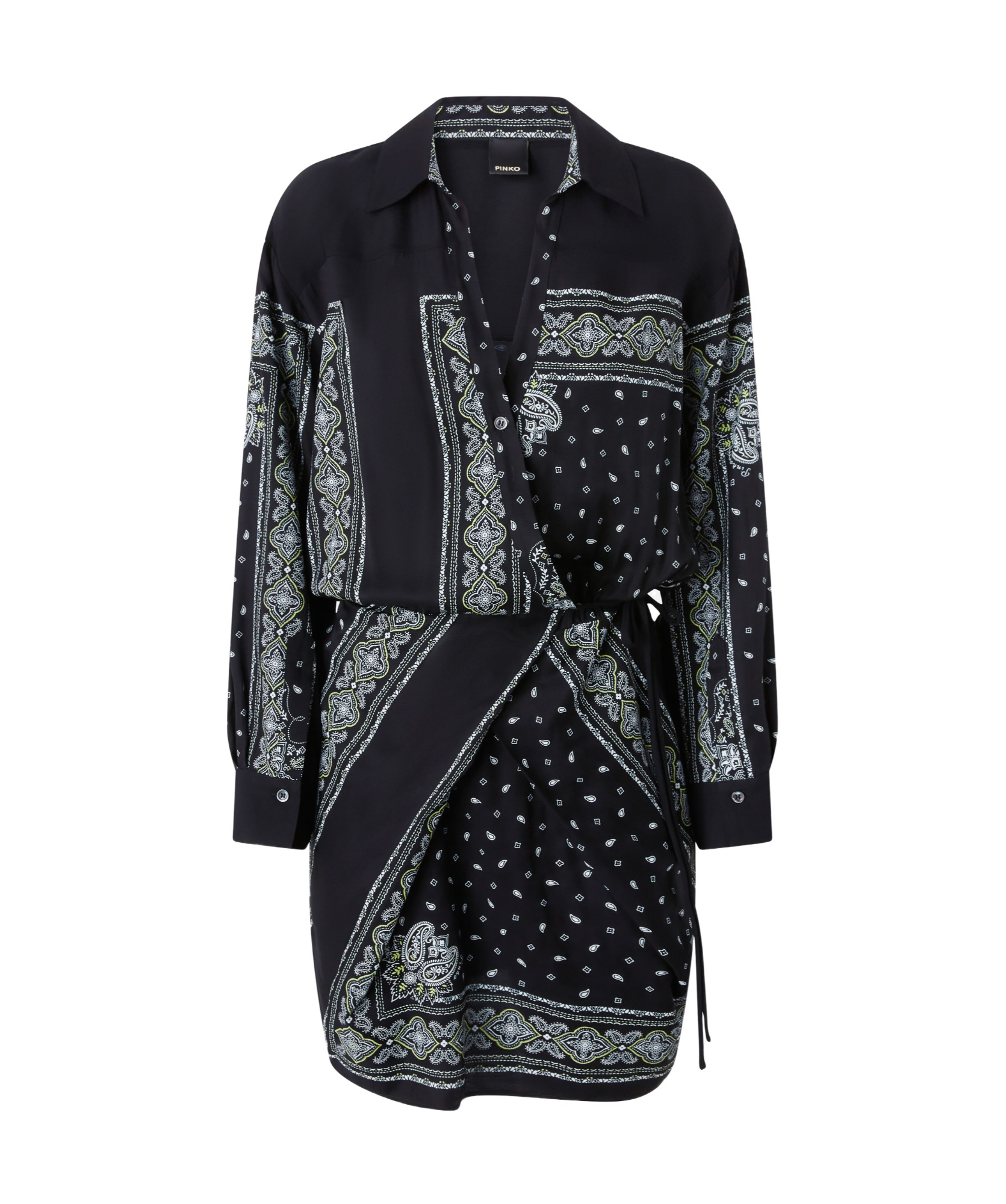 PINKO BANDANA-PRINT MINI DRESS