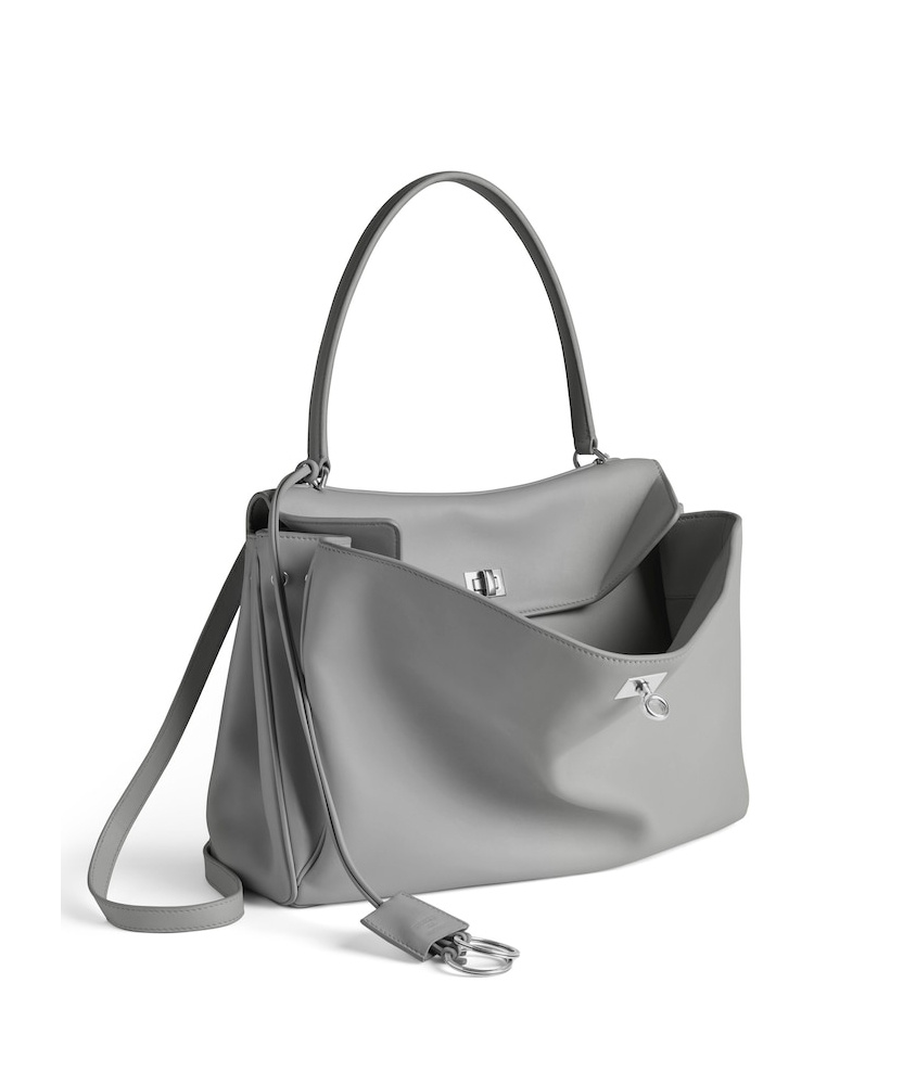 Balenciaga Women's Rodeo Handbag Medium In Cloud Grey