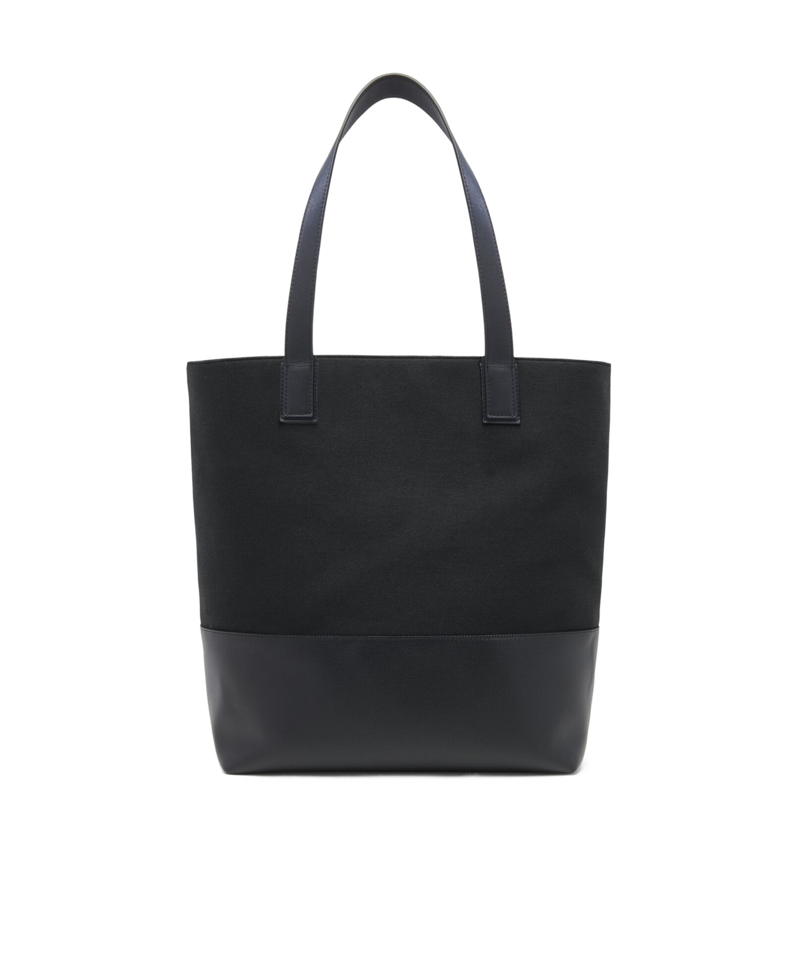 Alexander Mcqueen Mcqueen T-bar Canvas Shopper In Black