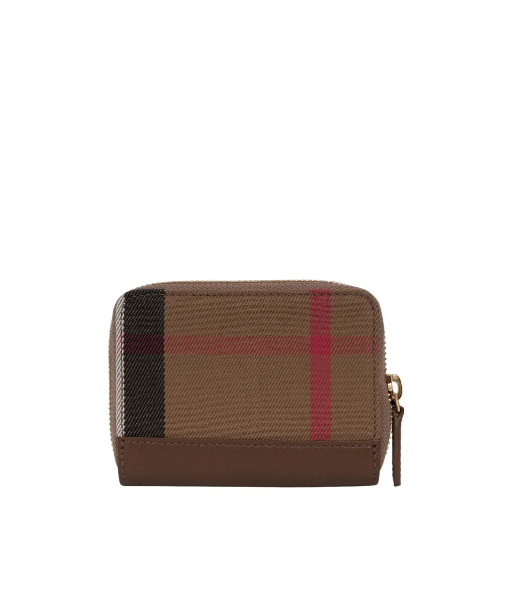 Burberry Zippered Change Purse In Earthy Brown